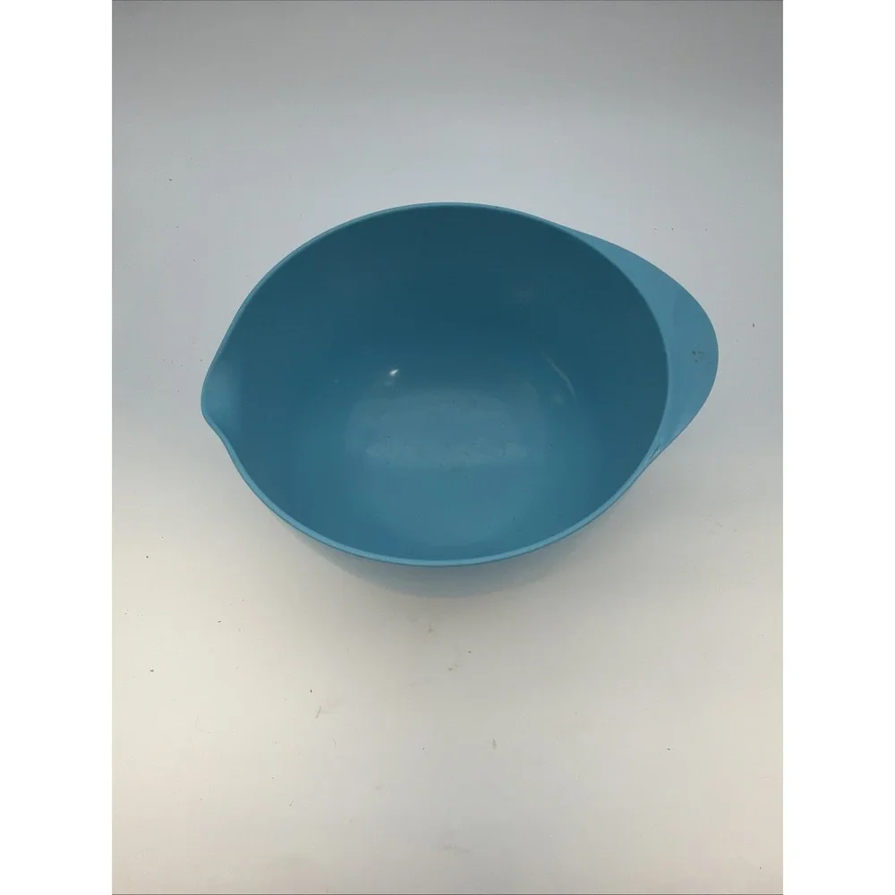 turquoise melamine mixing bowl
